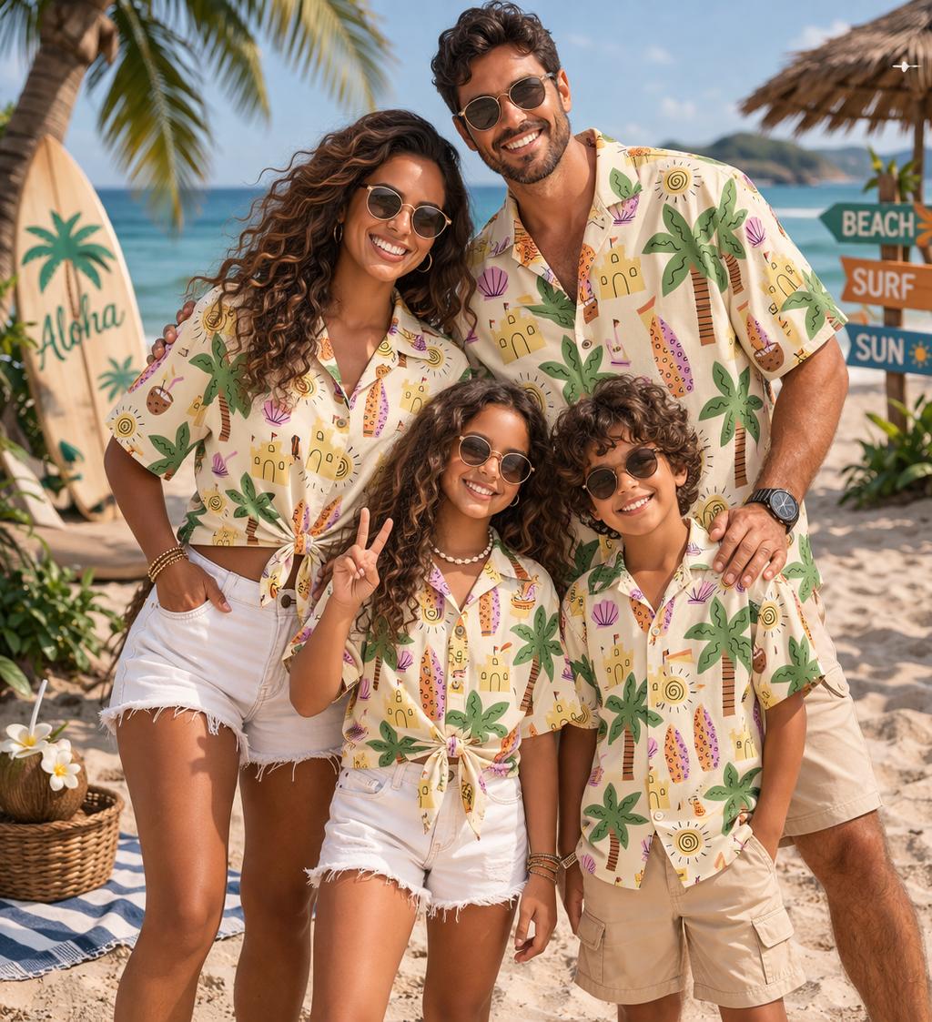 The Plant Parent - 하와이안 아동 셔츠 식물 꽃 코코넛