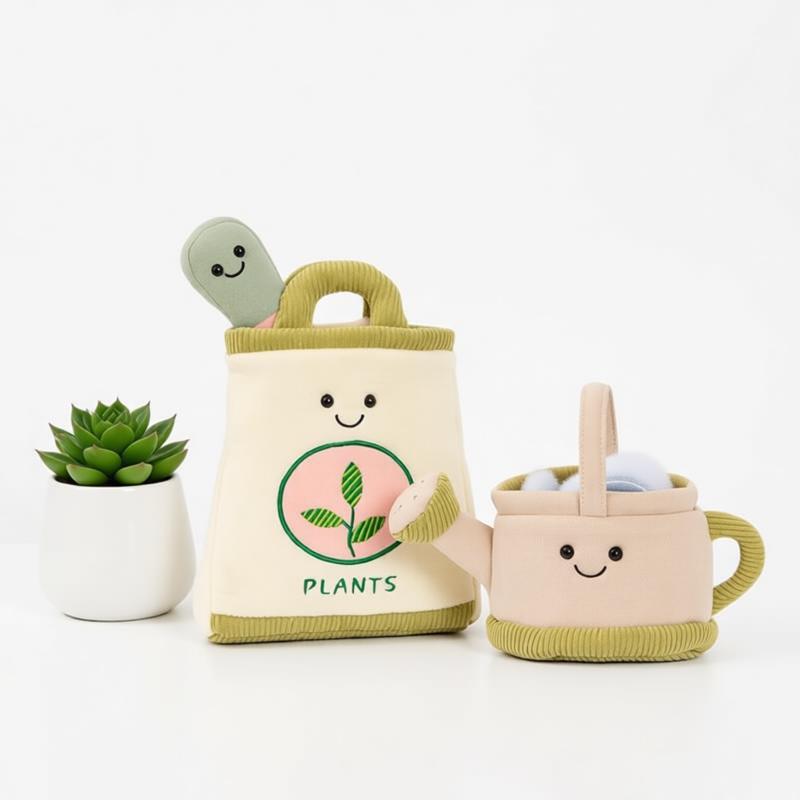 The Plant Parent - 정원 가꾸기 플러시 장난감 식물 가방