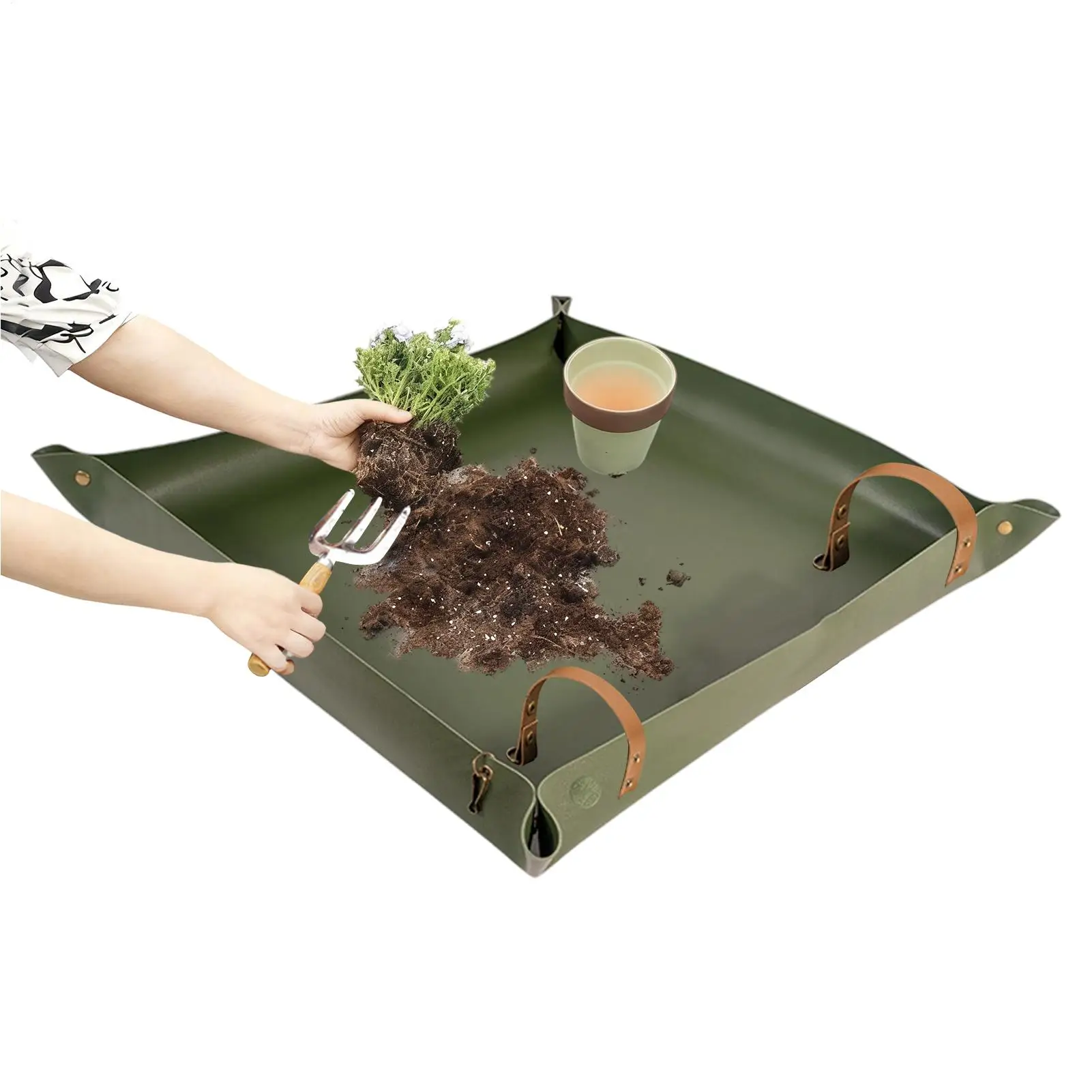 Repotting Mat - 방수 기능이 있는 접이식 화분 받침,