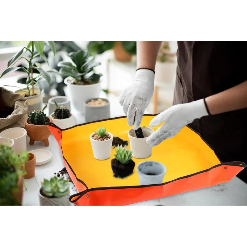 Repotting Mat - 대형 식물 재식재용 매트, 접이식 방수