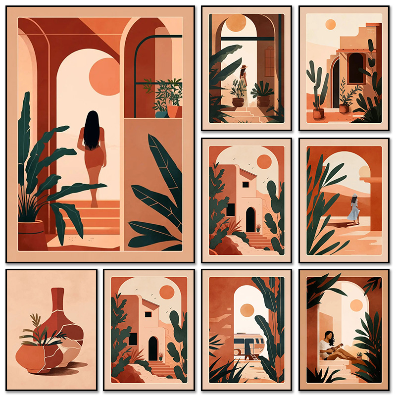 모던 보헤미안 테라코타 모로코 테라코타 화분 포스터 캔 - Terracotta Pot 리뷰 및 가격