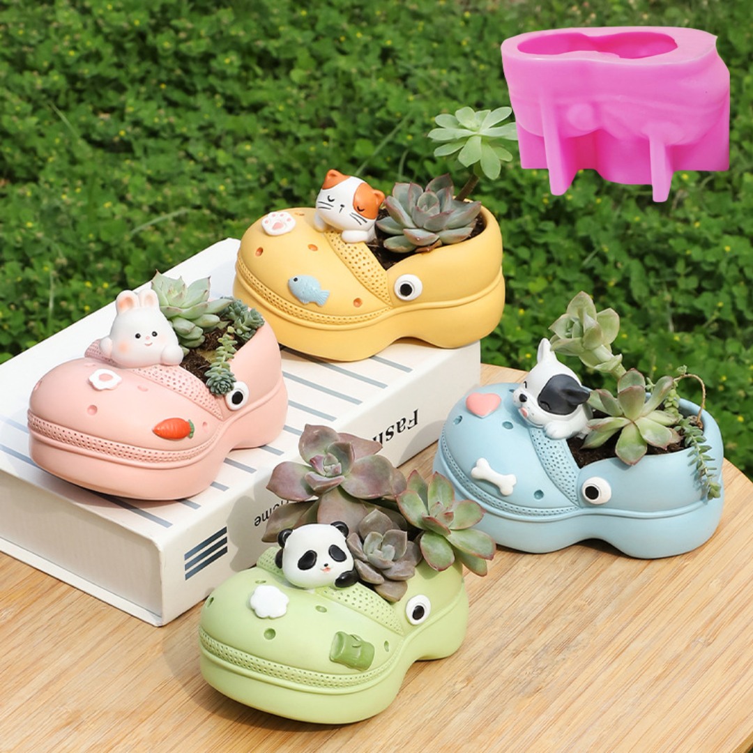 3D 동물 슬리퍼 다육 식물 화분 송진 실리콘 몰드 구 - Succulent Set 리뷰 및 가격