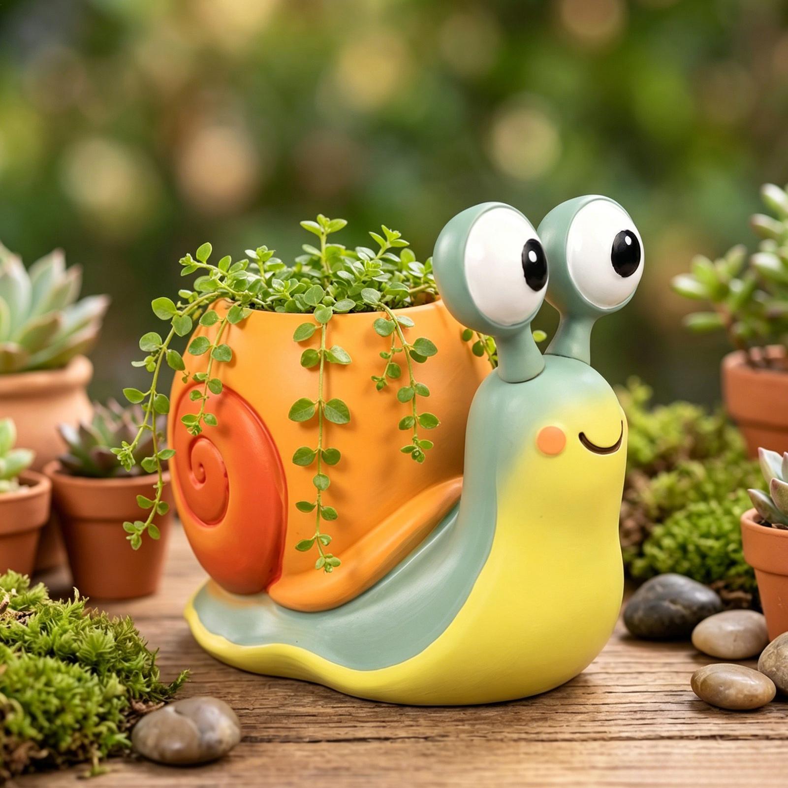 달팽이 모양 화분 달팽이 화분 펜 홀더 데스크탑 펜 홀 - Succulent Set 리뷰 및 가격
