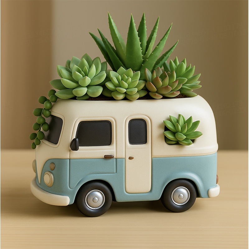 3D 빈티지 버스 자동차 다육식물 화분 실리콘 몰드 D - Succulent Set 리뷰 및 가격