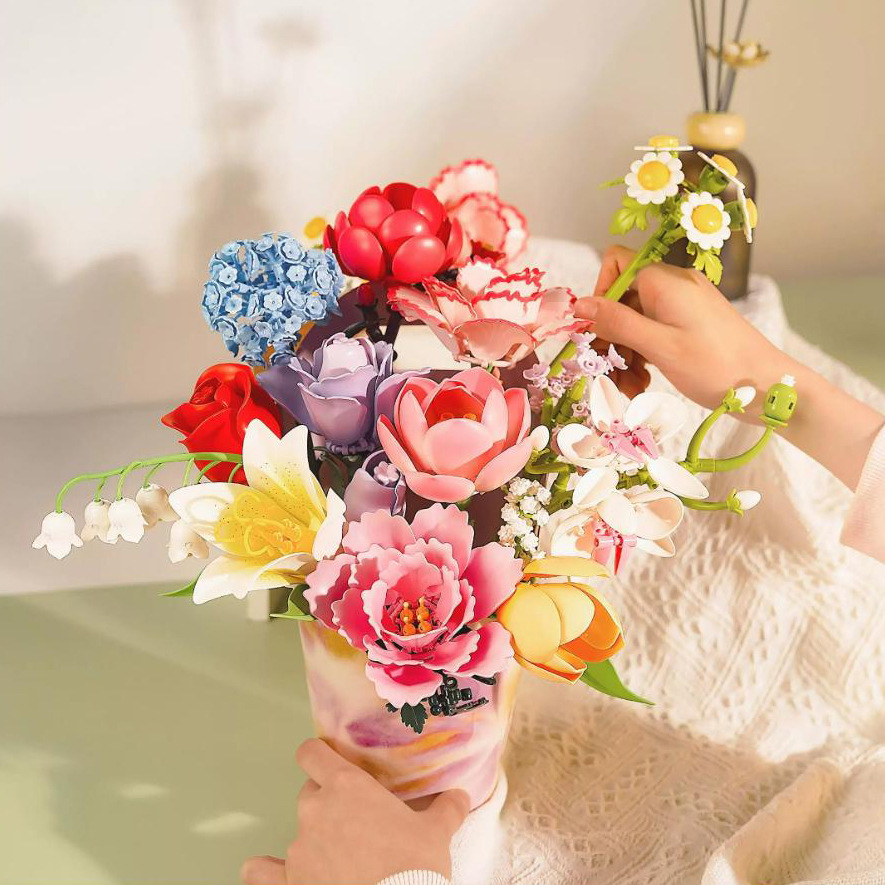 PANLOS 브릭 꽃 빌딩 블록 DIY 영원한 장미 튤 - Plant Parent Yearly 리뷰 및 가격