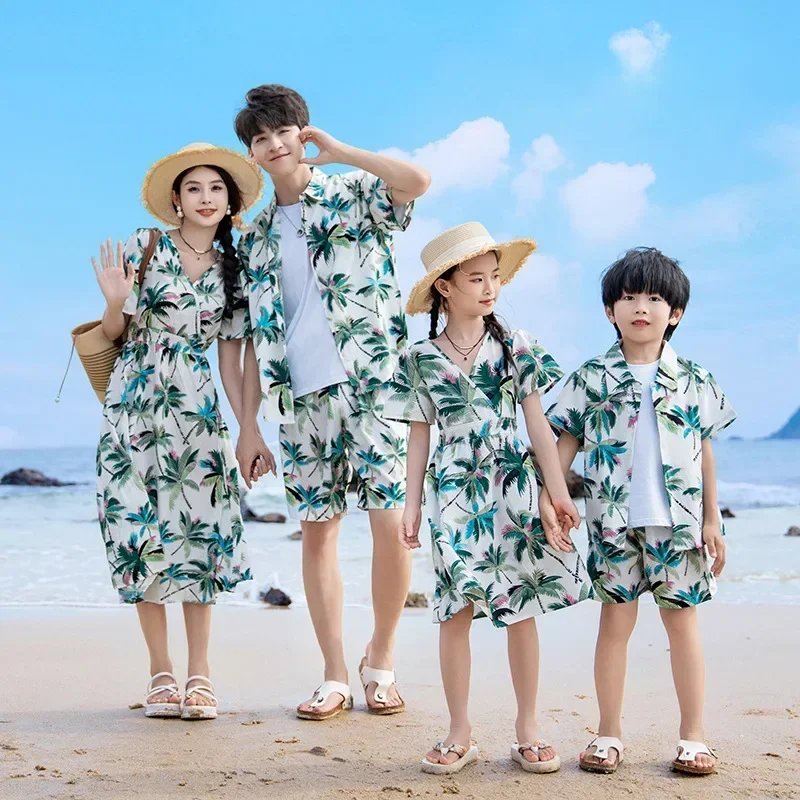 휴가 커플룩 부모-자녀 의류, 엄마 딸 원피스 아빠 아 - The Plant Parent 리뷰 및 가격