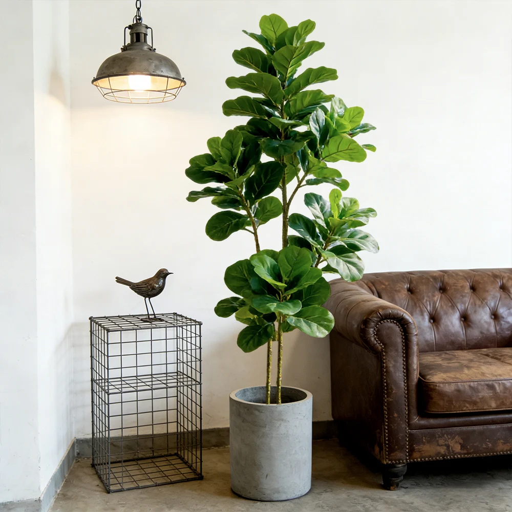 64/122cm 인조 피클무화과나무 가짜 오크 식물 열 - Fiddle Leaf Fig 리뷰 및 가격
